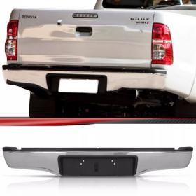 Parachoque Traseiro Hilux 2005 2006 2007 2008 2009 2010 2011 2012 2013 2014 Srv Cromado4